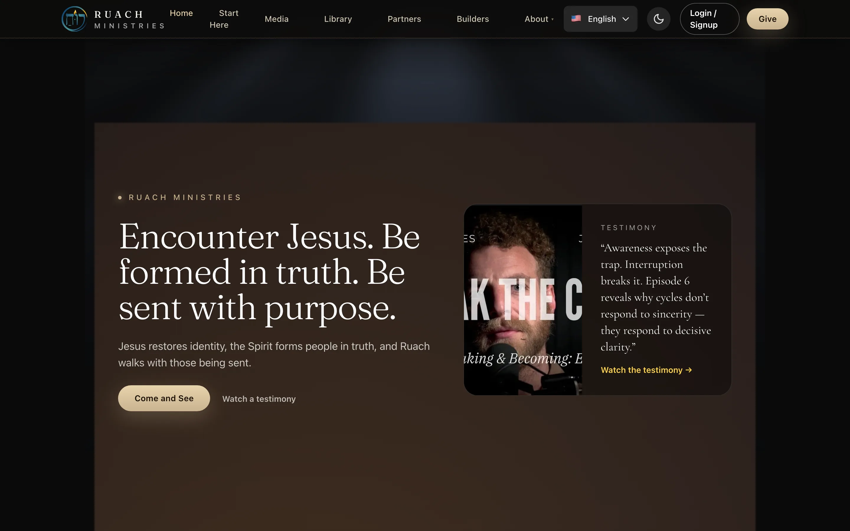 Ruach Ministries — Ministry Platform