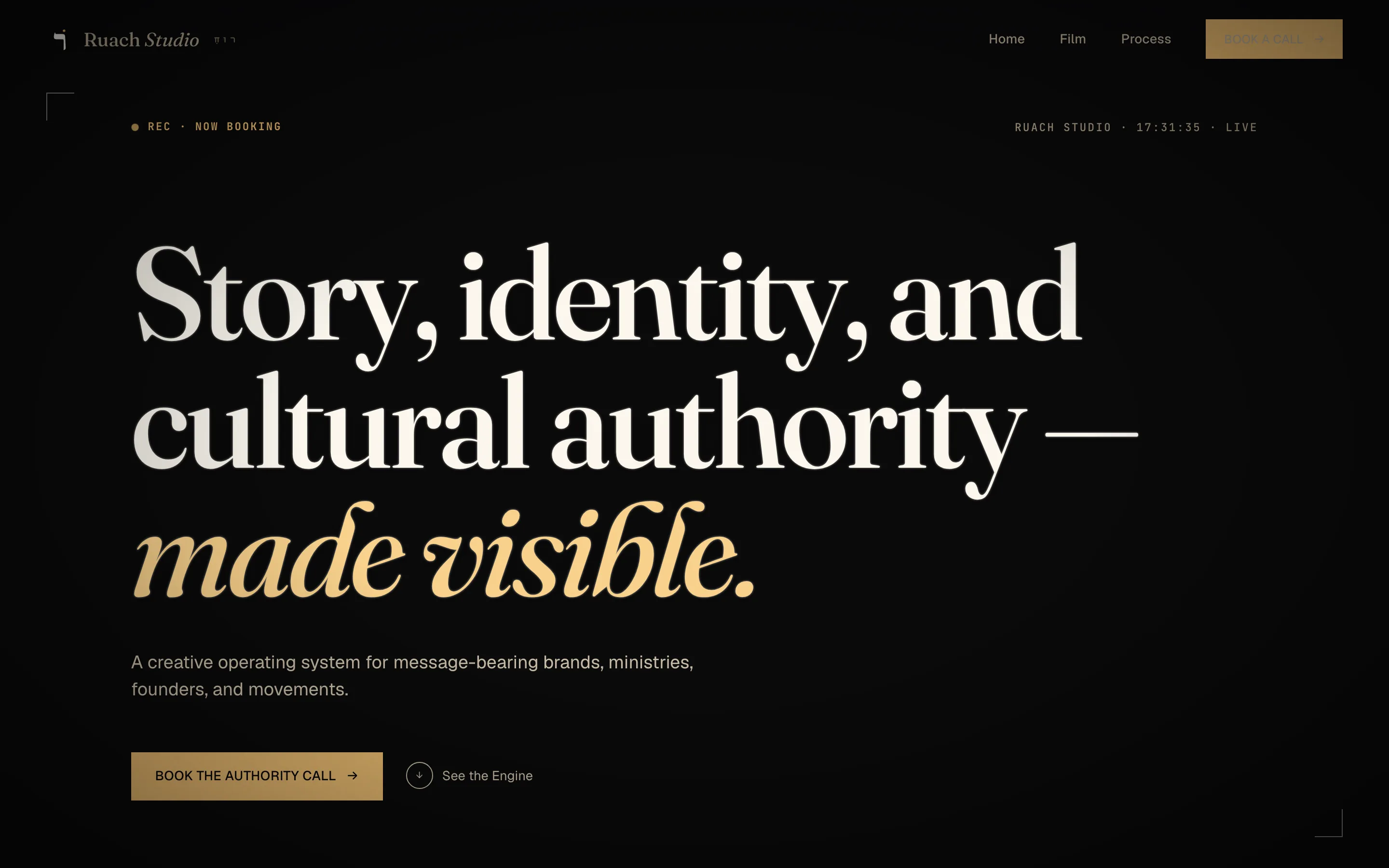 Ruach Studio — Media & Ministry
