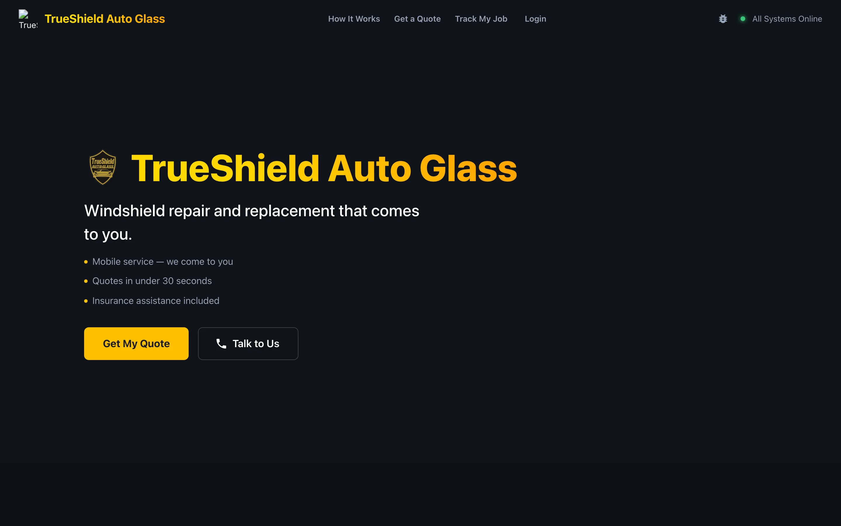 TrueShield — Field-Service Platform